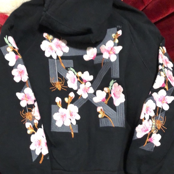 Off- white global warming Sakura hoodie - Picture 4 of 5